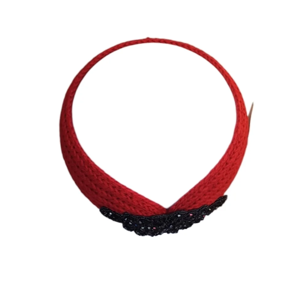 3 Pieces Set Headband Womens Winter Ear Warm Crystal Beads Turban Headwrap New